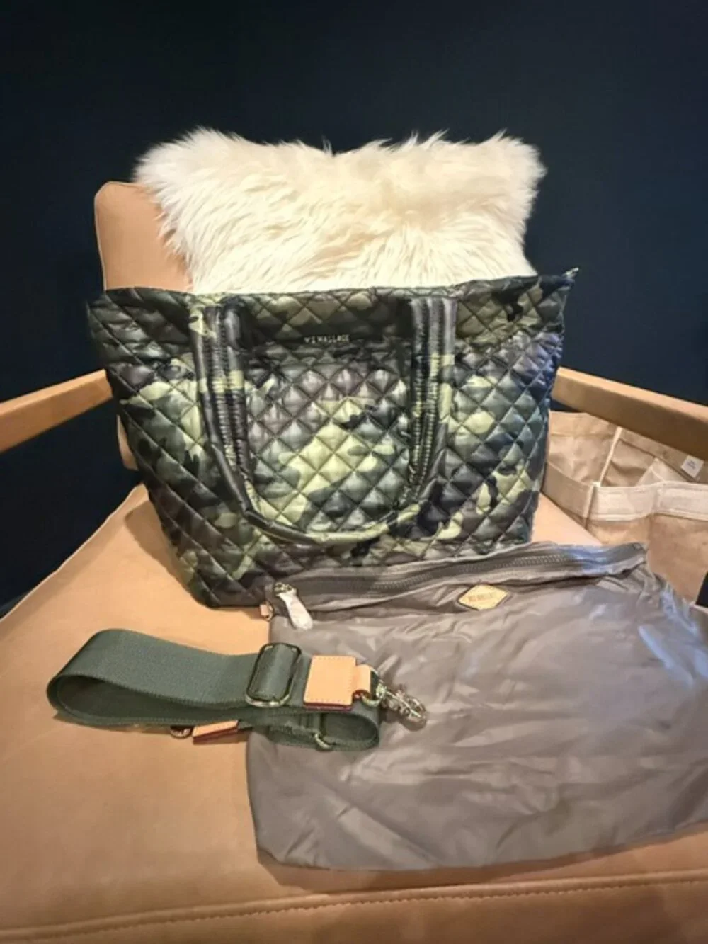 MZ Wallace The Metro Tote Deluxe Large - Camo, Like New